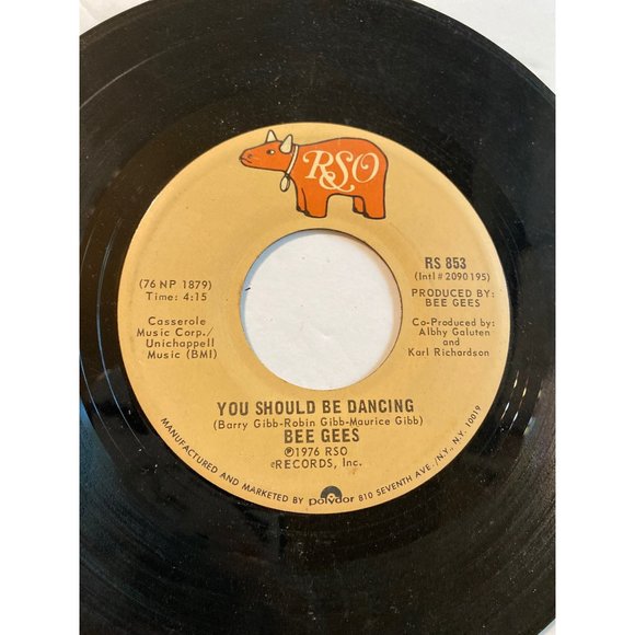 Vintage 7” vinyl record 45 RPM bee gees subway you should be dancing - Picture 2 of 4